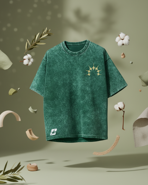 Ethereal Spike T-Shirt (Green Acid Wash)